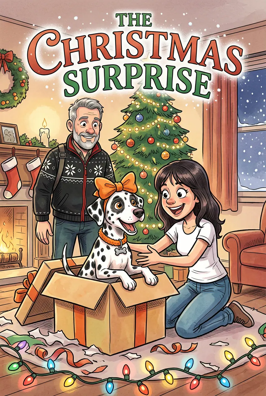 Manga-style pet comic cover with dynamic action poses