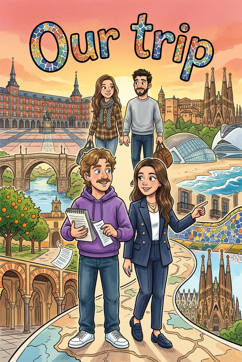 Personalized cartoon-style comic book cover made with myComics.ai from a user's photo. Read the full book