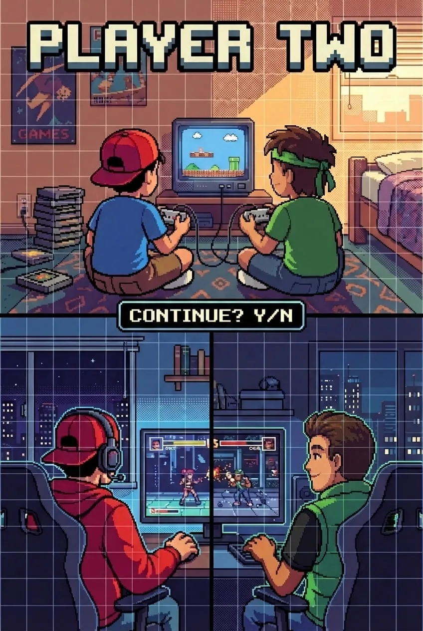 Cartoon-style comic cover showcasing a playful adventure