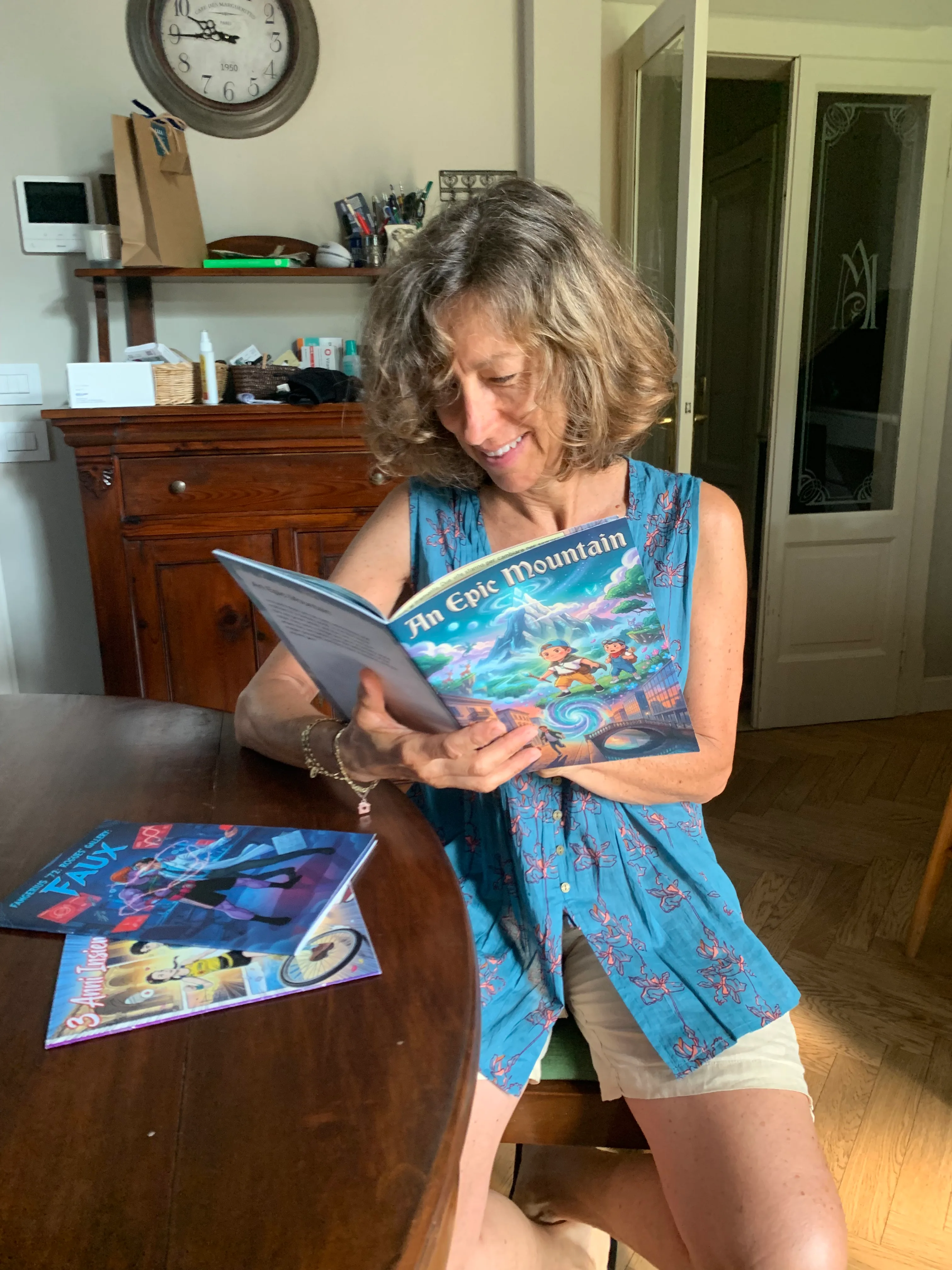 A printed personalized comic book made with myComics.ai